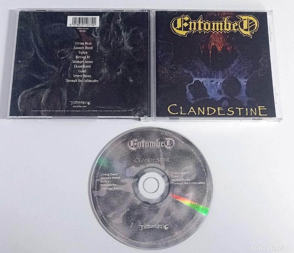 CDs de m&uacute;sica: CD ENTOMBED - CLANDESTINE - Foto 2