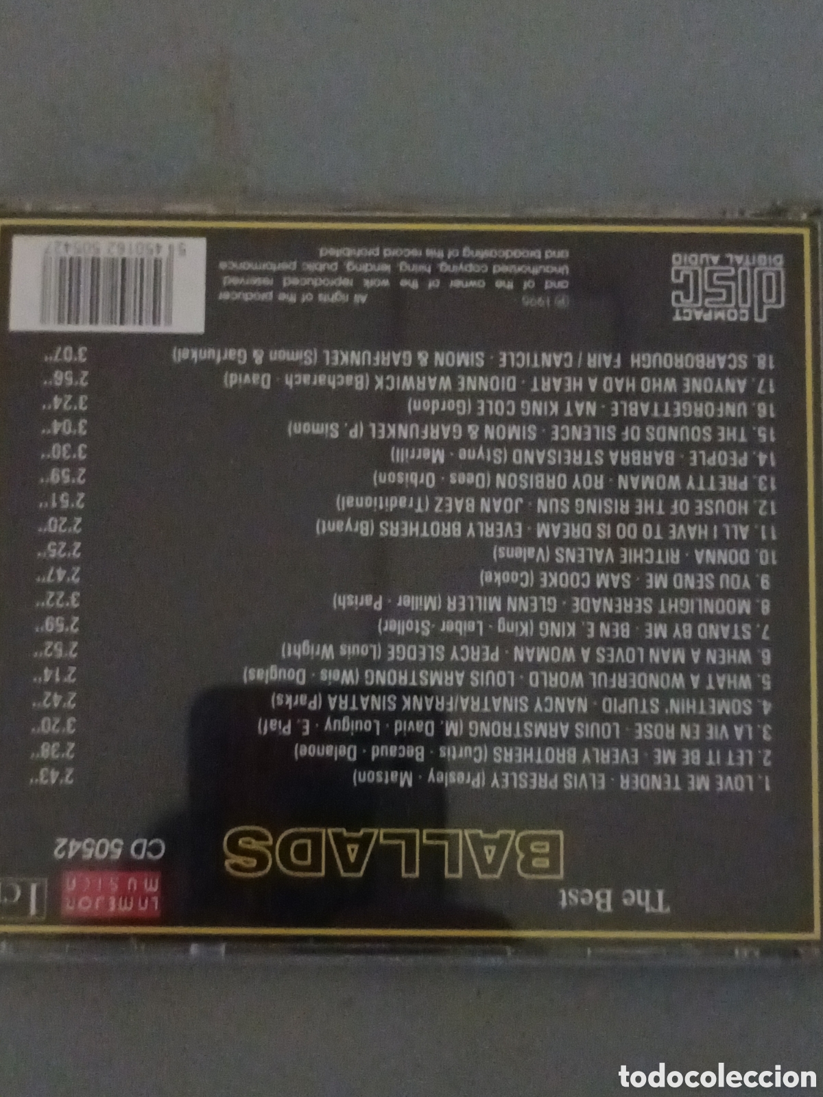 CDs de m&uacute;sica: The best Ballads cd musical - Foto 2