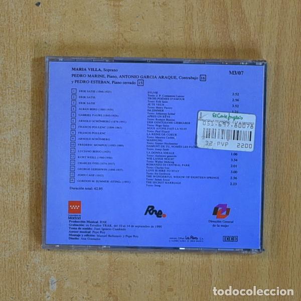 CDs de m&uacute;sica: MARIA VILLA - CANTO - CD - Foto 2
