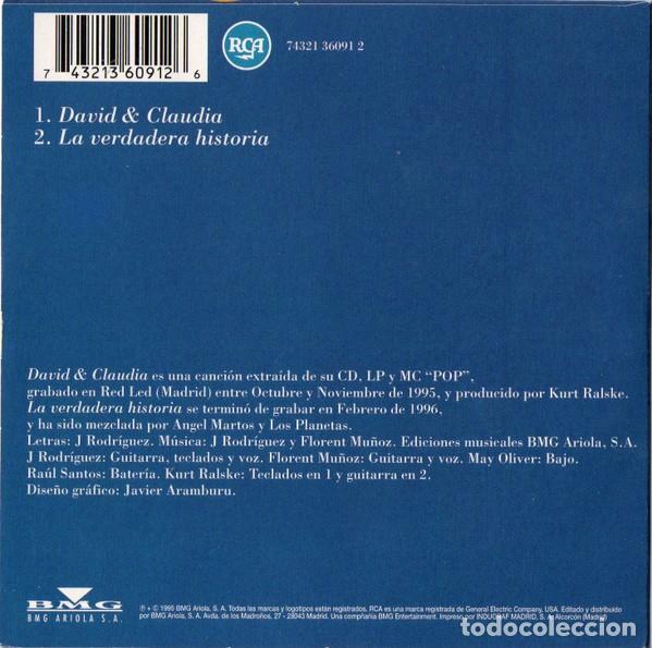 CDs de m&uacute;sica: LOS PLANETAS- DAVID Y CLAUDIA. CD SINGLE PRECINTADO. - Foto 2