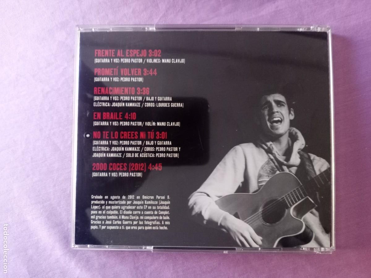 CDs de m&uacute;sica: PEDRO PASTOR - AUNQUE ESTE MAL CONTARLO - CD AUTOEDITADO 2012 - Foto 4