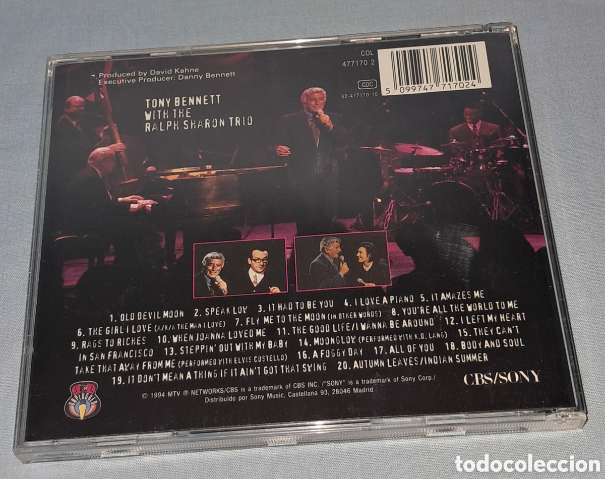 CDs de m&uacute;sica: CD TONY BENNETT, UNPLUGGED, 1994 - Foto 3