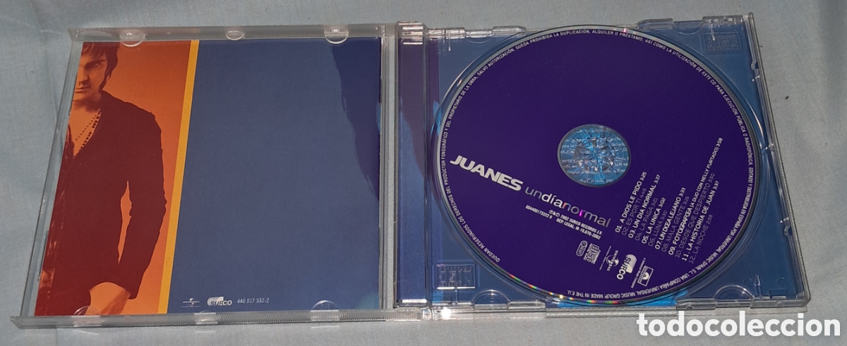 CDs de m&uacute;sica: CD JUANES, UN DIA NORMAL. 2002 SURCO - Foto 2