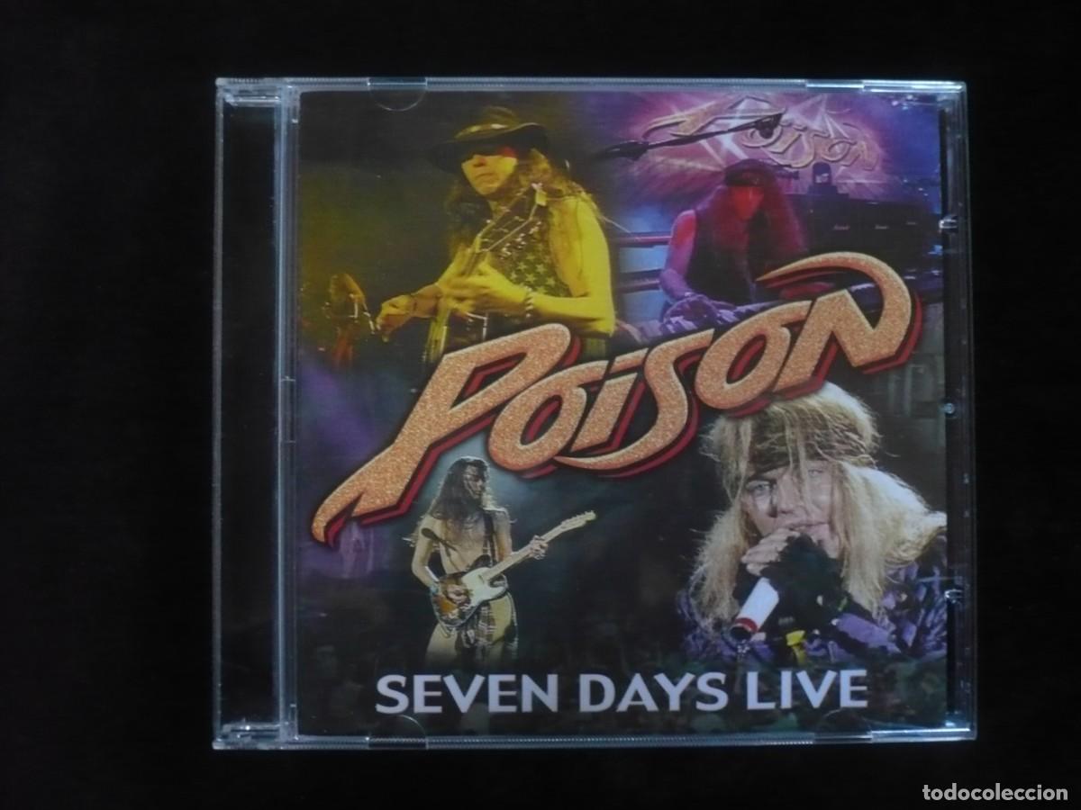 CDs de m&uacute;sica: poison seven days live - cd como nuevo - Foto 1