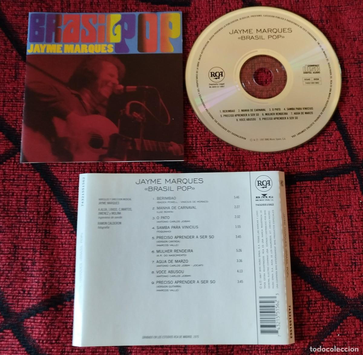 CDs de m&uacute;sica: JAYME MARQUES ** Brasil Pop ** CD REEDICION 1997 - Foto 1