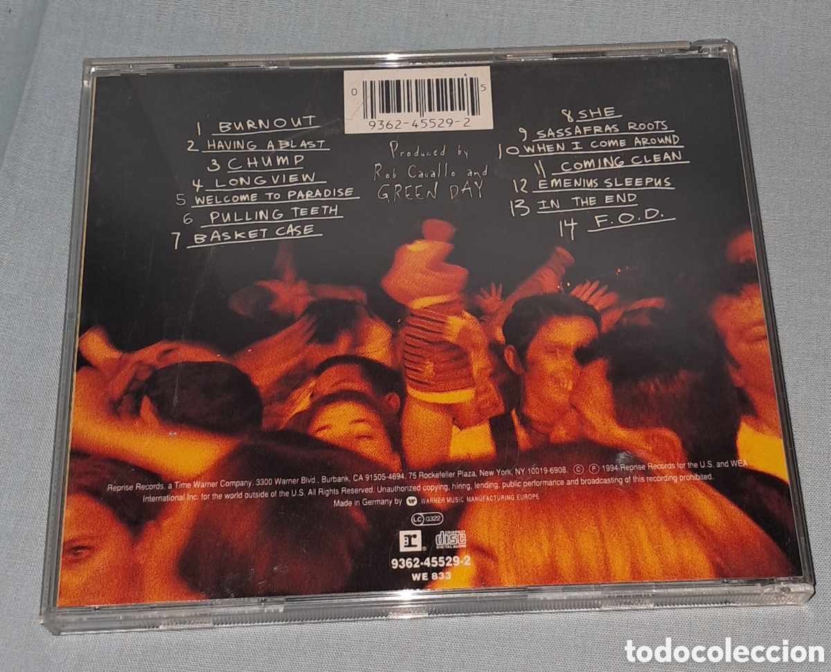CDs de m&uacute;sica: CD GREEN DAY,DOOKIE, 1994 GERMANY - Foto 3