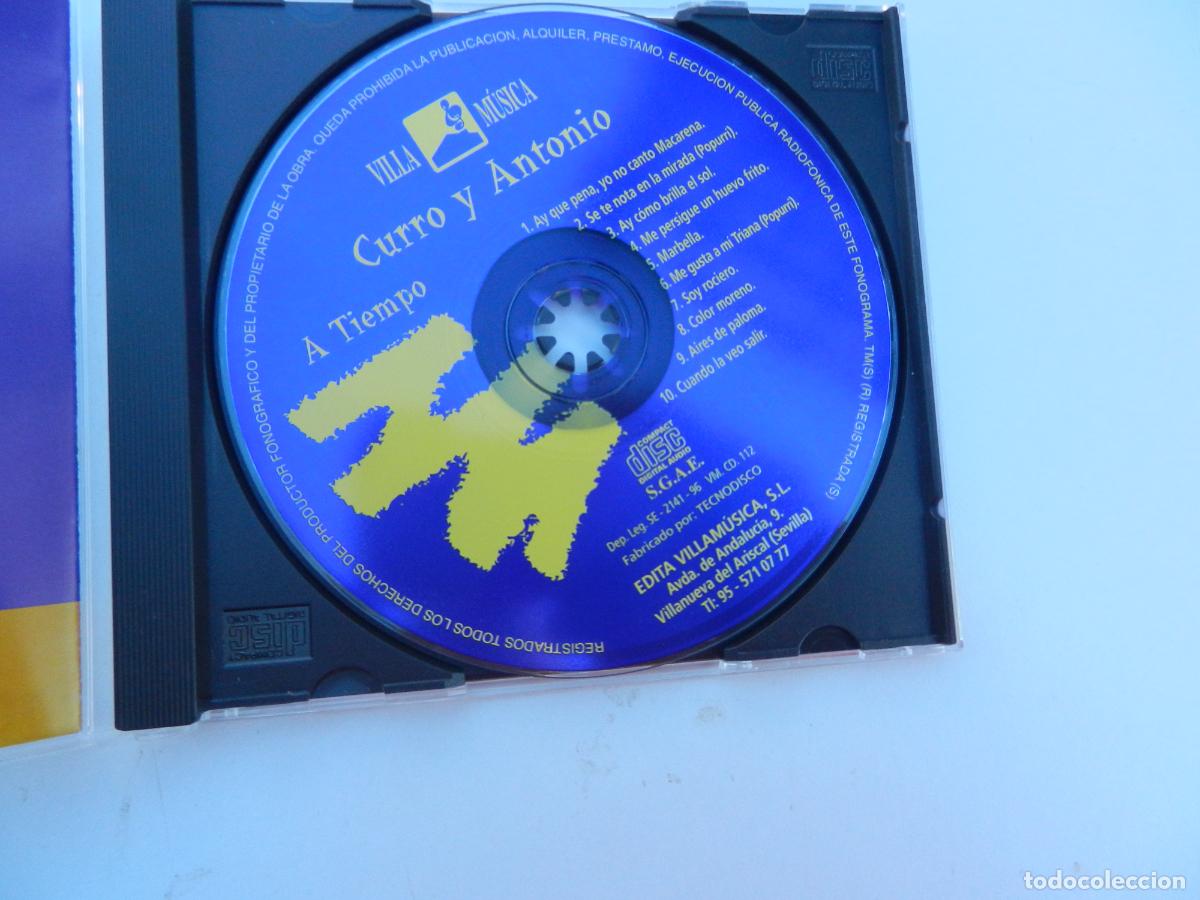 CDs de m&uacute;sica: CURRO Y ANTONIO - A TIEMPO - CD - Foto 2