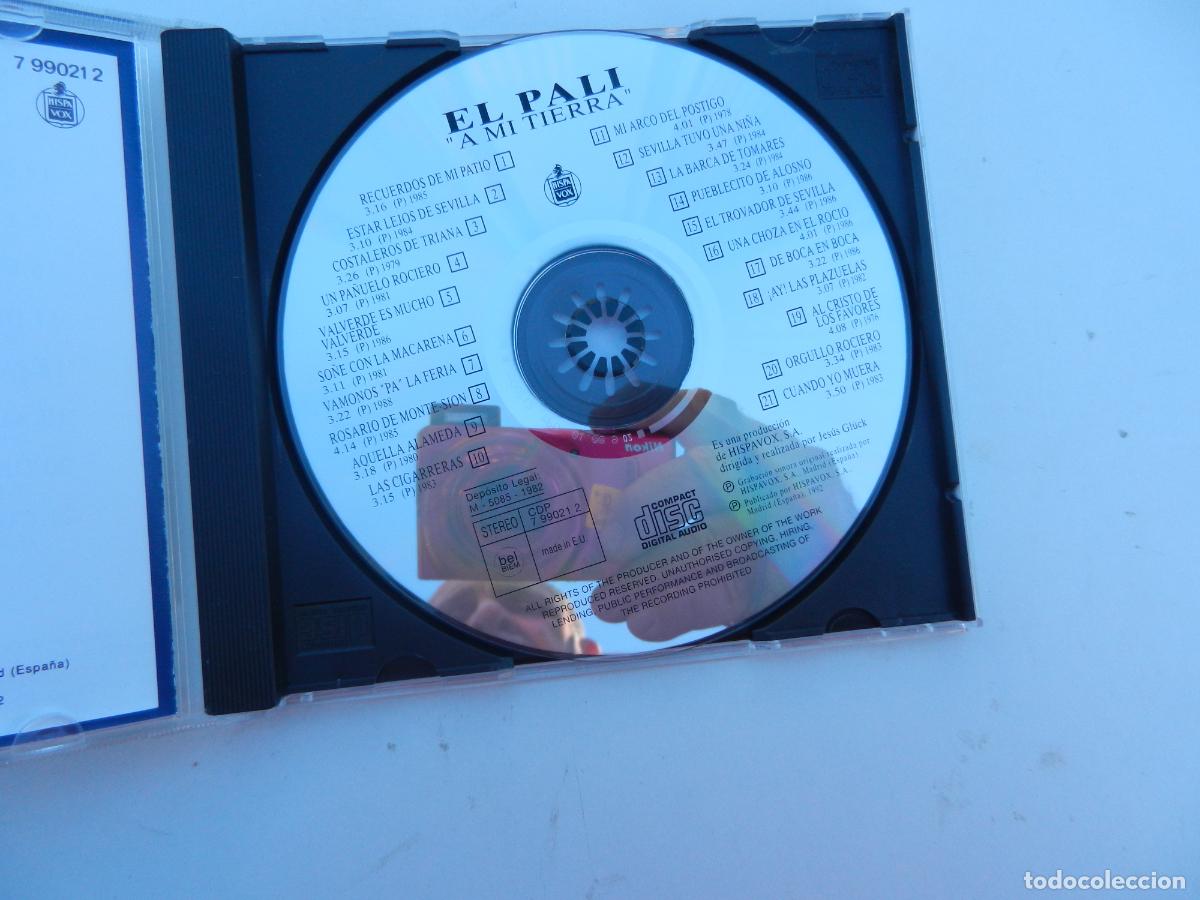 CDs de m&uacute;sica: EL PALI - A MI TIERRA - HISPAVOX 1992 - Foto 2