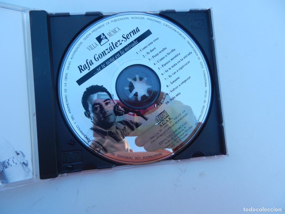 CDs de m&uacute;sica: RAFA GONZALEZ SERNA ... SE TE NOTA EN LA MIRADA - CD - Foto 2