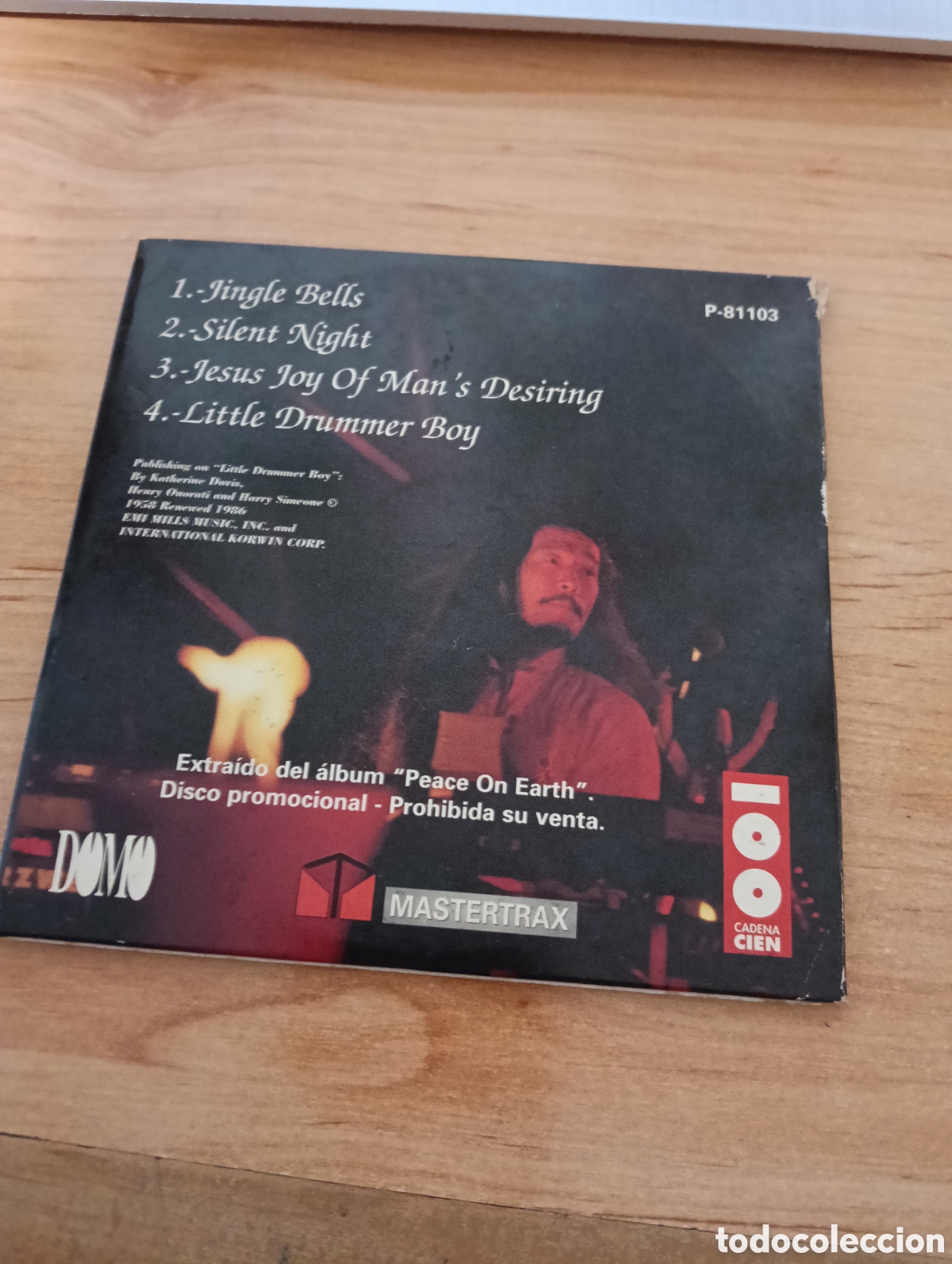CDs de m&uacute;sica: KITARO CD SINGLE &rdquo;Peace on earth&rdquo; - Foto 3