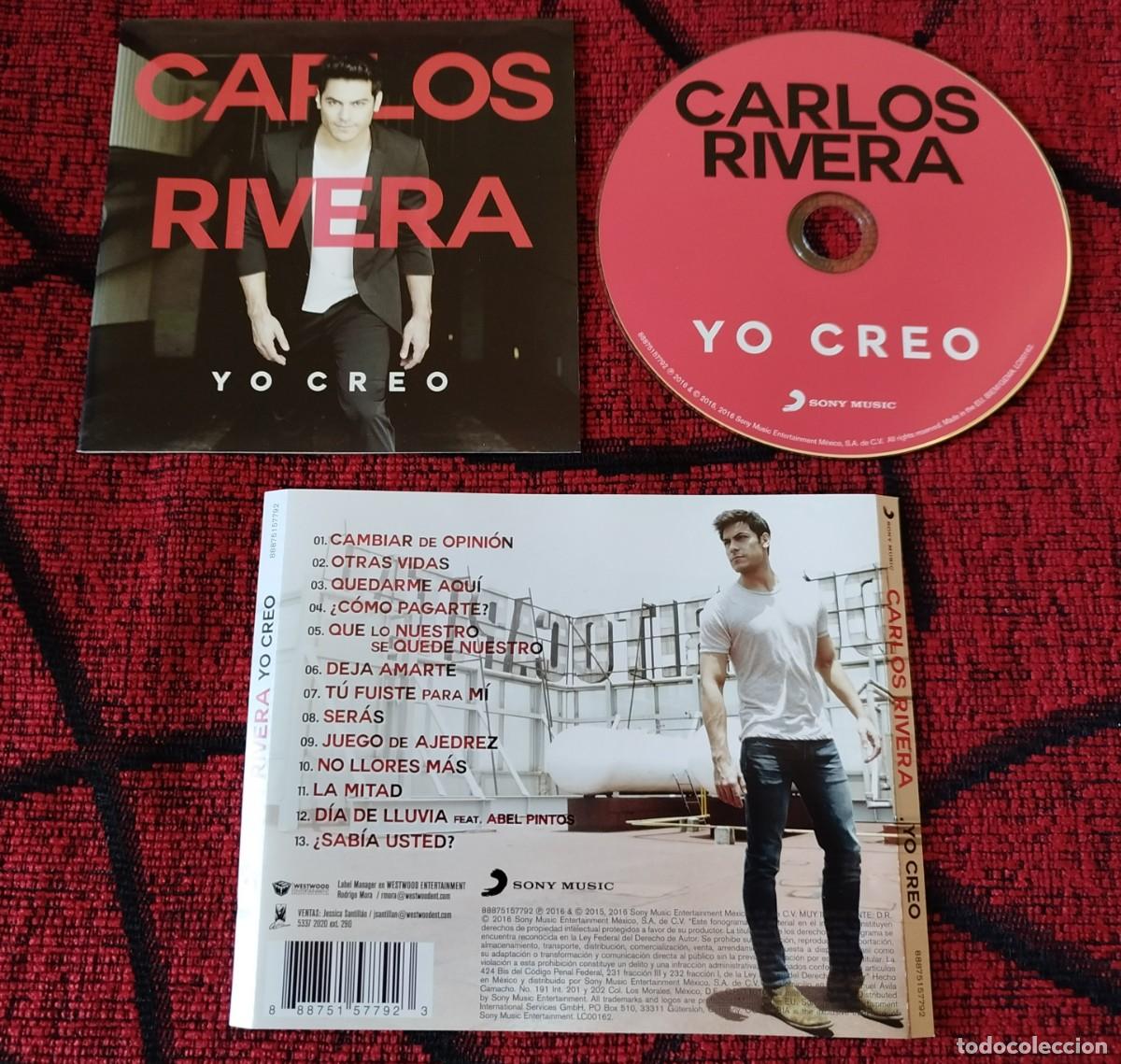 CDs de m&uacute;sica: CARLOS RIVERA ** Yo Creo ** 2016 MEXICO CD - Foto 1