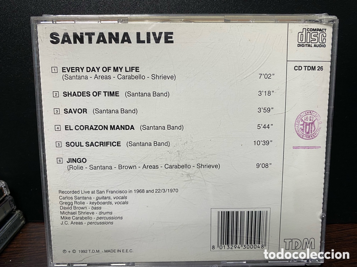 CDs de m&uacute;sica: Santana - Live (CD) 1992/EU - Foto 2