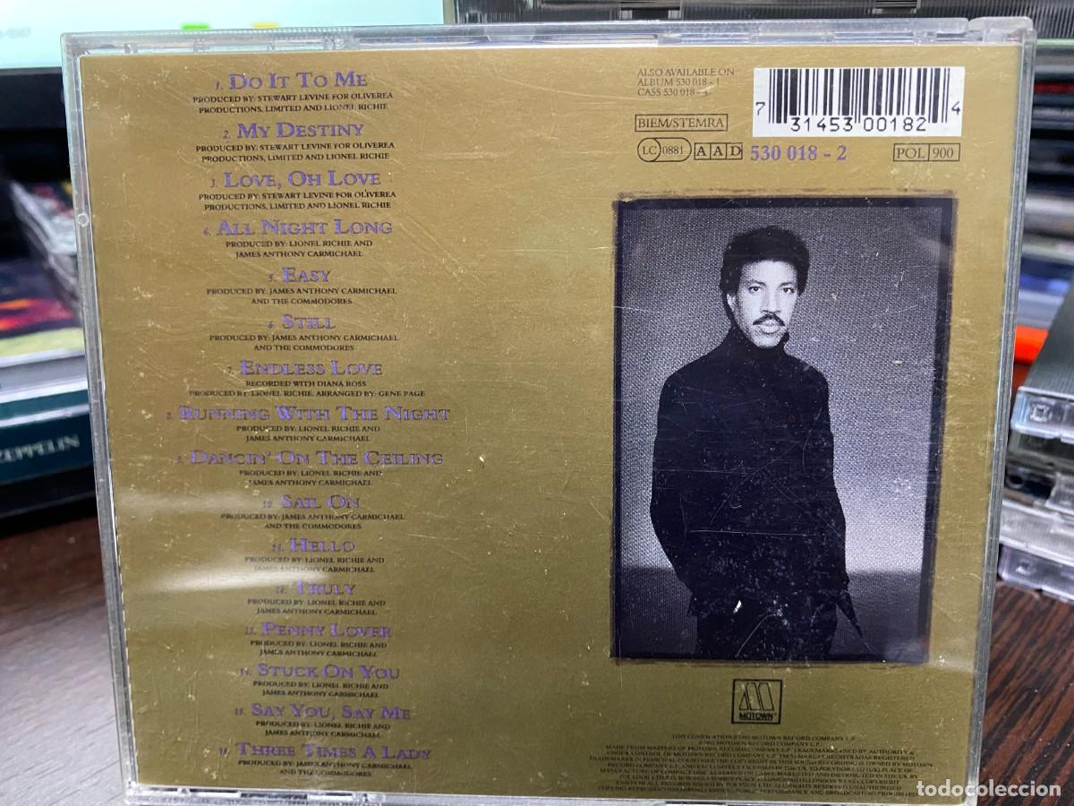 CDs de m&uacute;sica: Lionel Richie - Back To Front (CD, Comp) - Foto 2