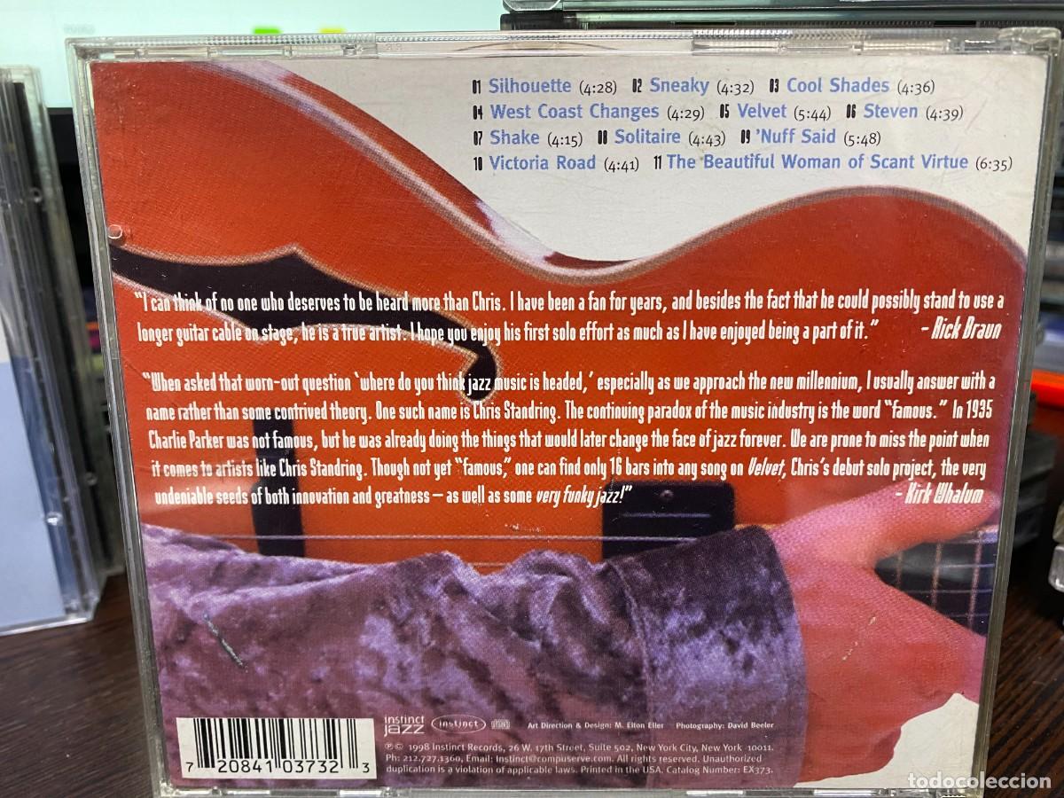 CDs de m&uacute;sica: Chris Standring - Velvet (CD) - Foto 2