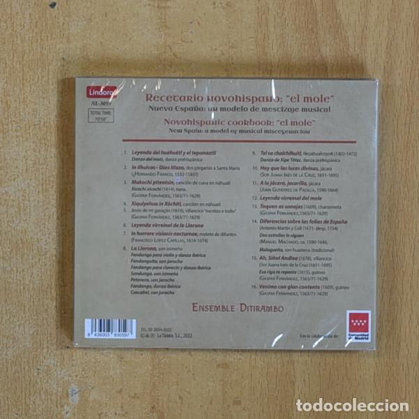 CDs de m&uacute;sica: VARIOS - RECETARIO NOVOHISPANO EL MOLE - CD - Foto 2