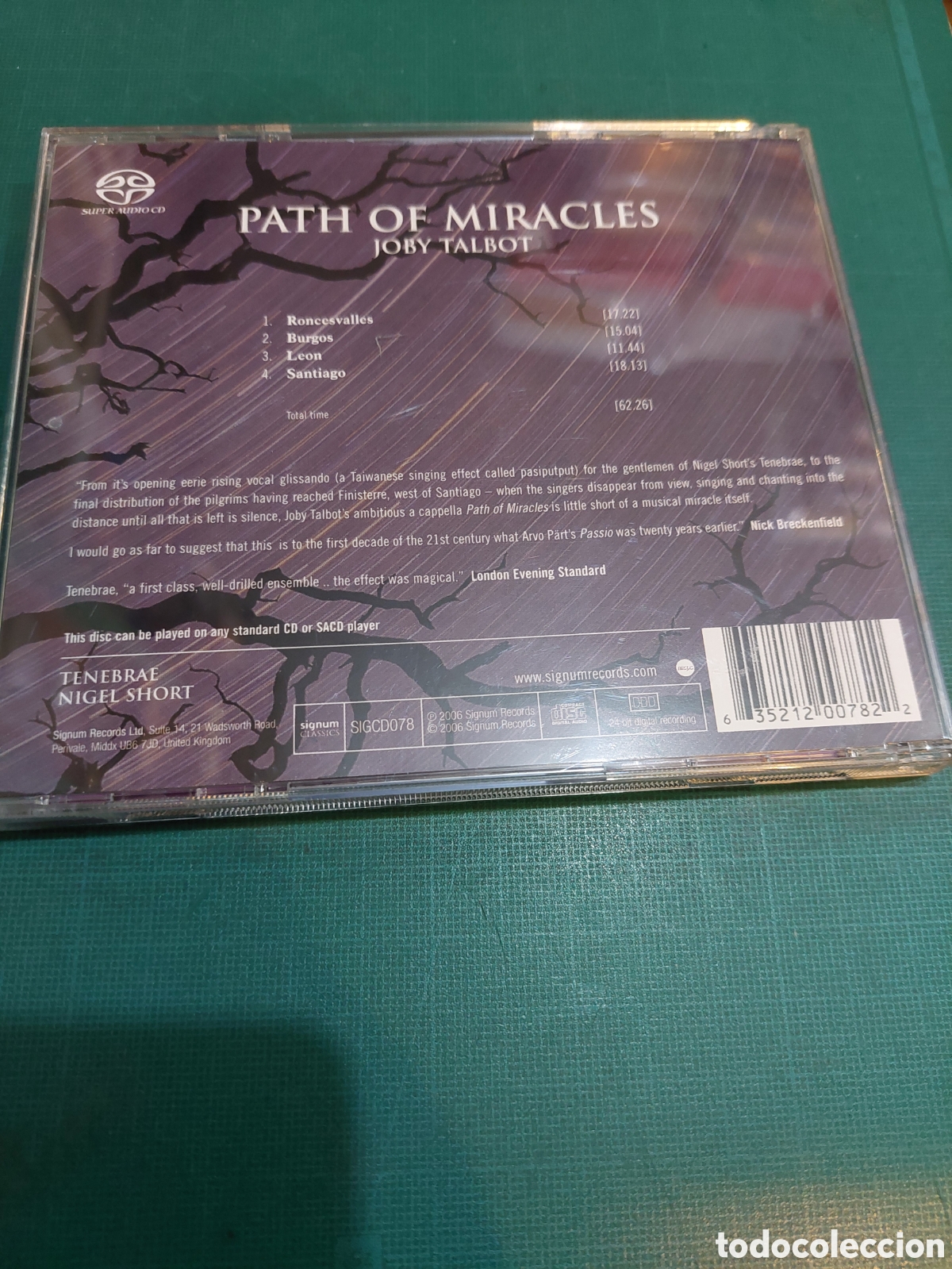 CDs de m&uacute;sica: Cd PATH OF MIRACLES JOBY TALBOT - Foto 2