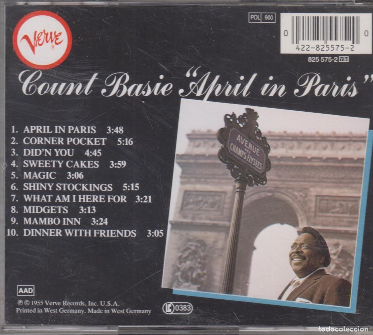 CDs de m&uacute;sica: Count Basie cd April in Paris - Foto 2
