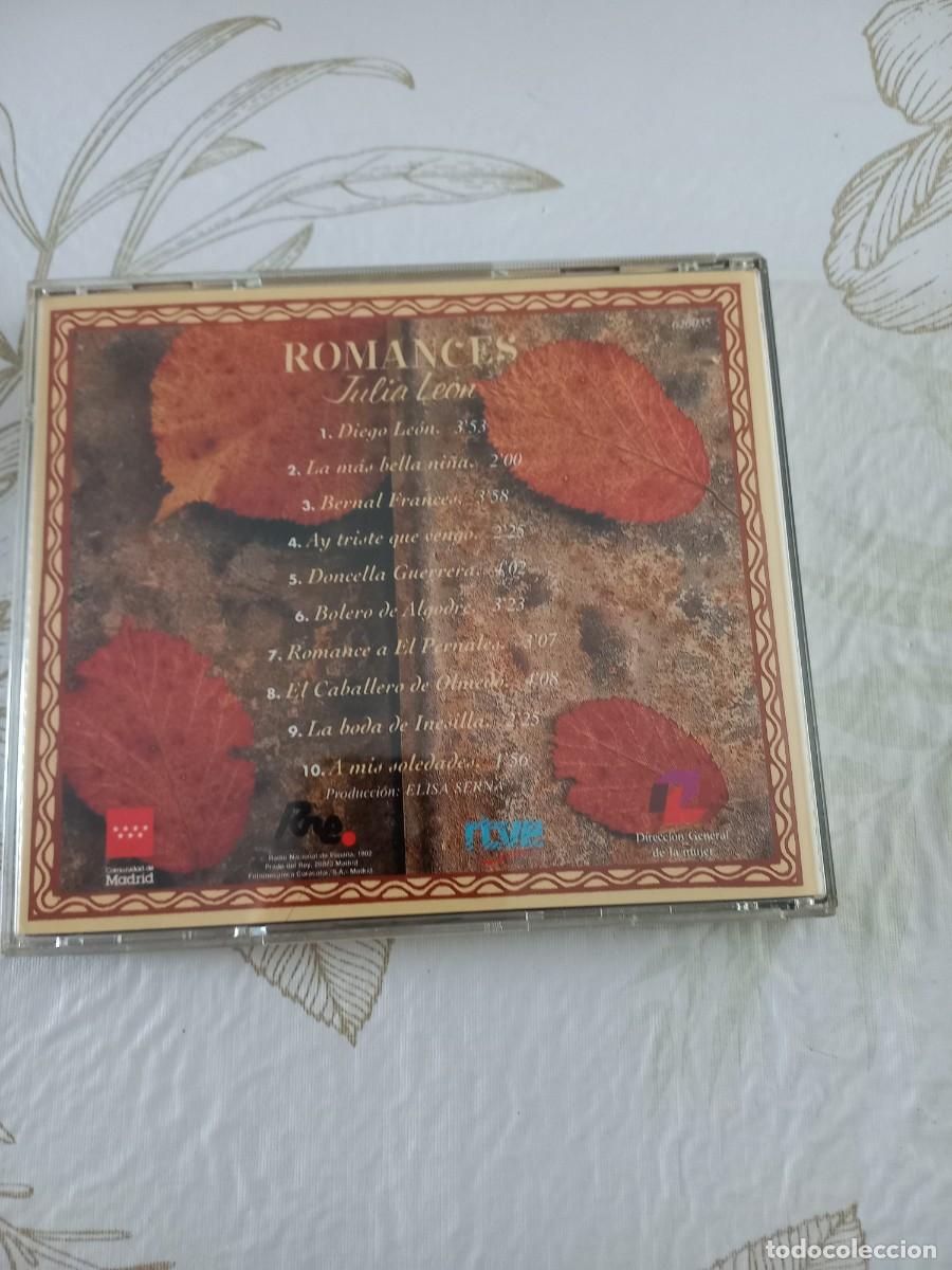 CDs de m&uacute;sica: JULIA LE&Oacute;N - ROMANCES - CD - Foto 2