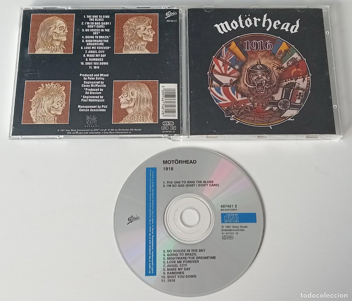 CDs de m&uacute;sica: CD MOTORHEAD - 1916 ( 1991 ) - Foto 2