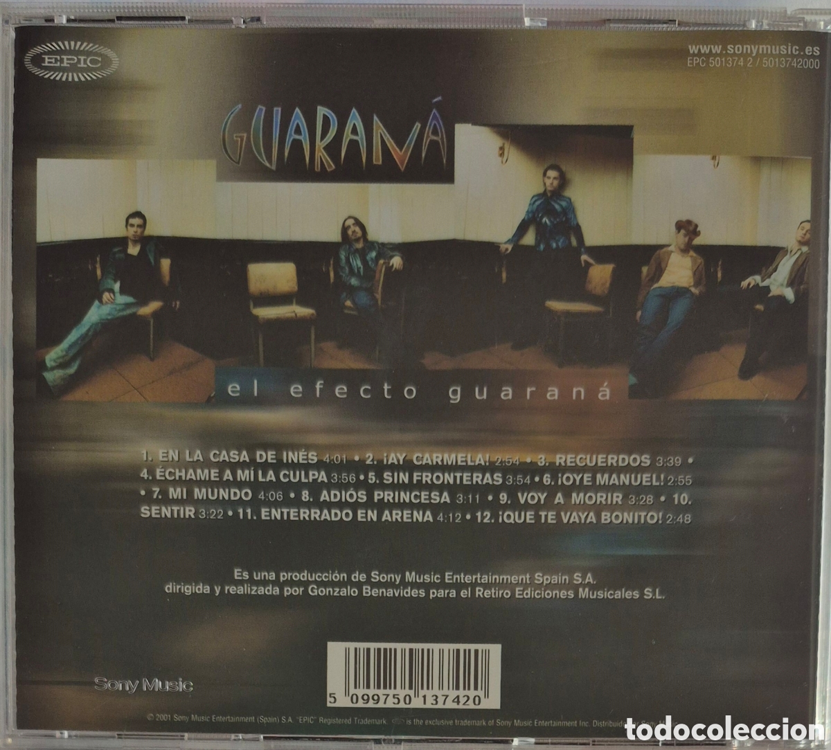 CDs de m&uacute;sica: CD - GUARANA - EL EFECTO GUARANA - Foto 3