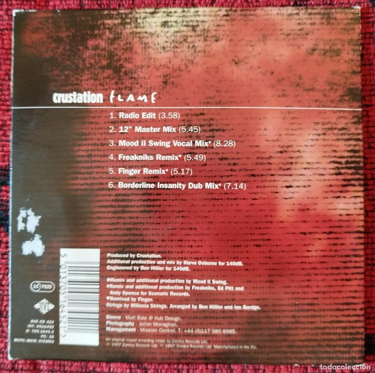 CDs de m&uacute;sica: CRUSTATION WITH BRONAGH SLEVIN ** Flame ** 1997 EU CD MAXI SINGLE - Foto 2