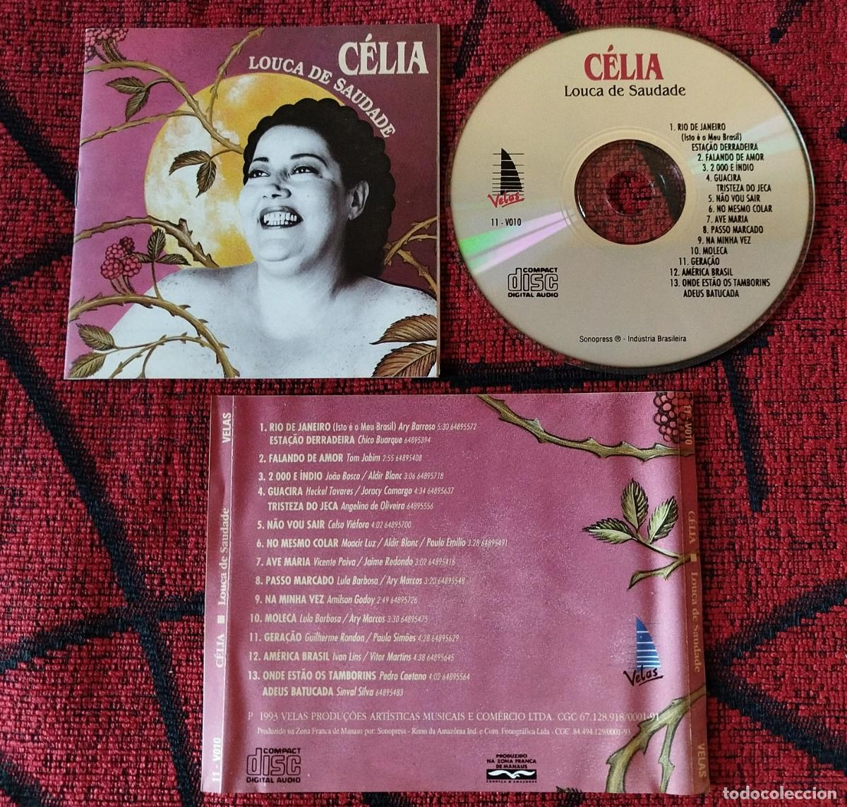 CDs de m&uacute;sica: CELIA ** Louca De Saudade ** 1993 BRASIL CD - Foto 1