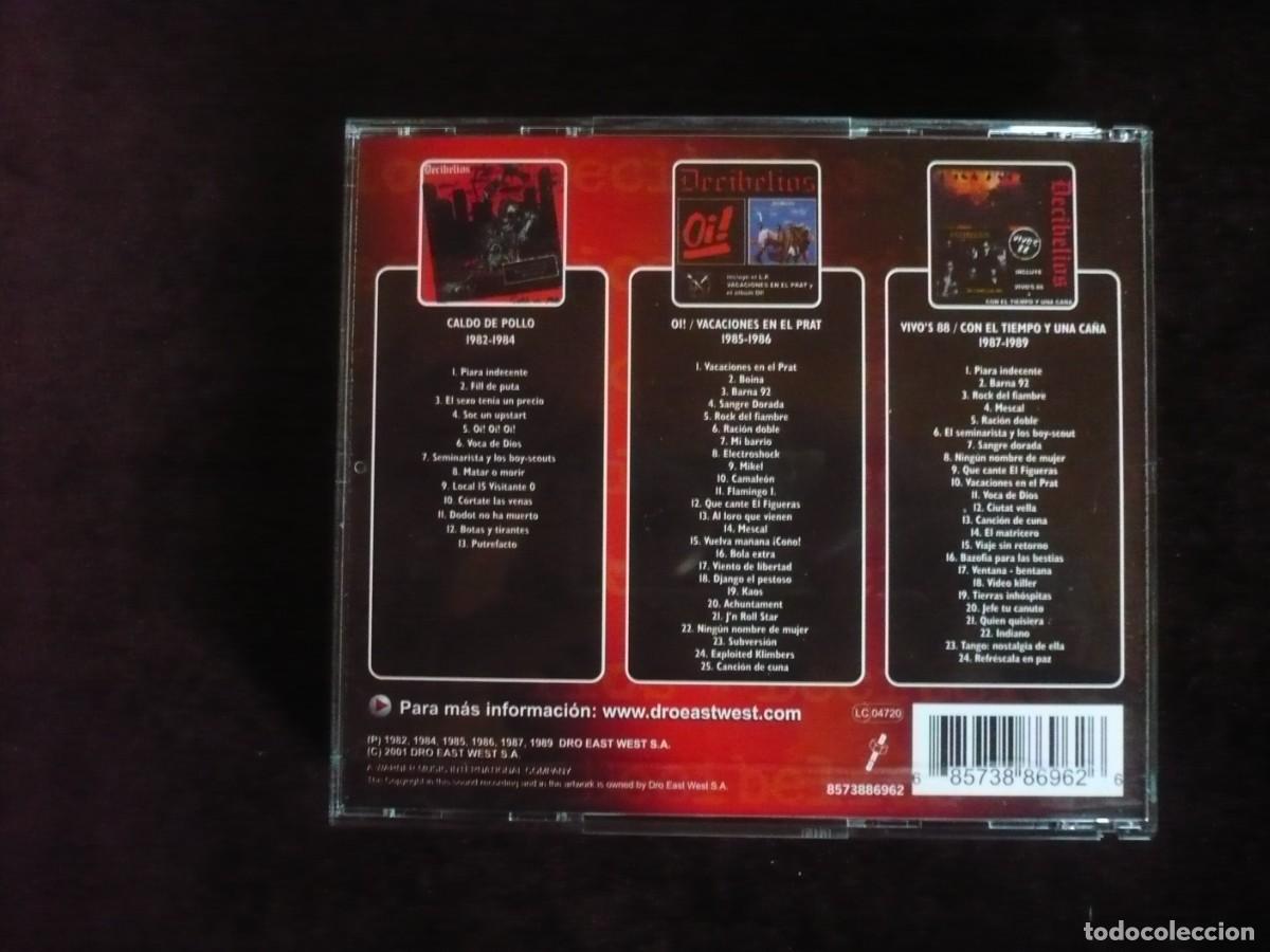 CDs de m&uacute;sica: decibelios discografia basica - 3 cd + librito - cd &ccedil;omo nuevos - Foto 2