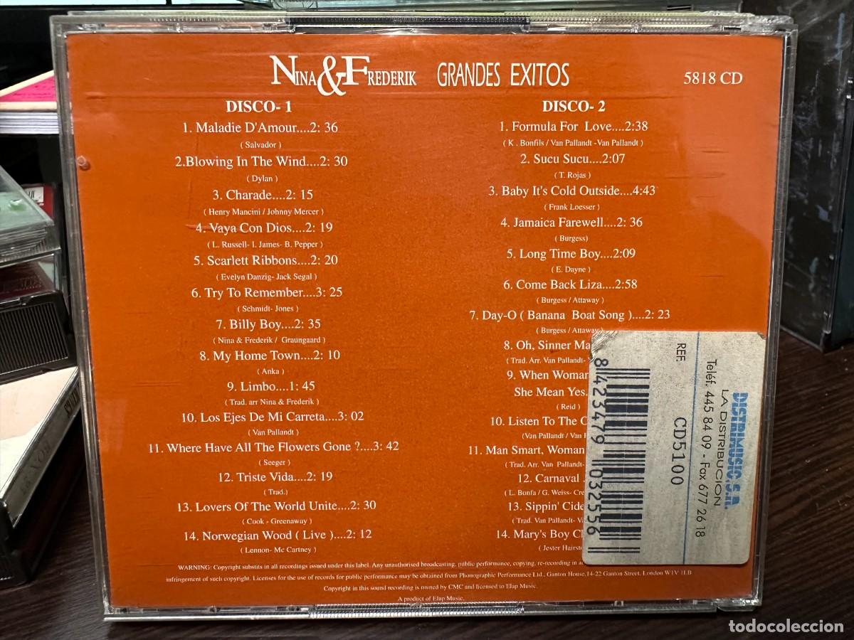 CDs de m&uacute;sica: Nina & Frederik - Grandes Exitos (2xCD, Comp) - Foto 2