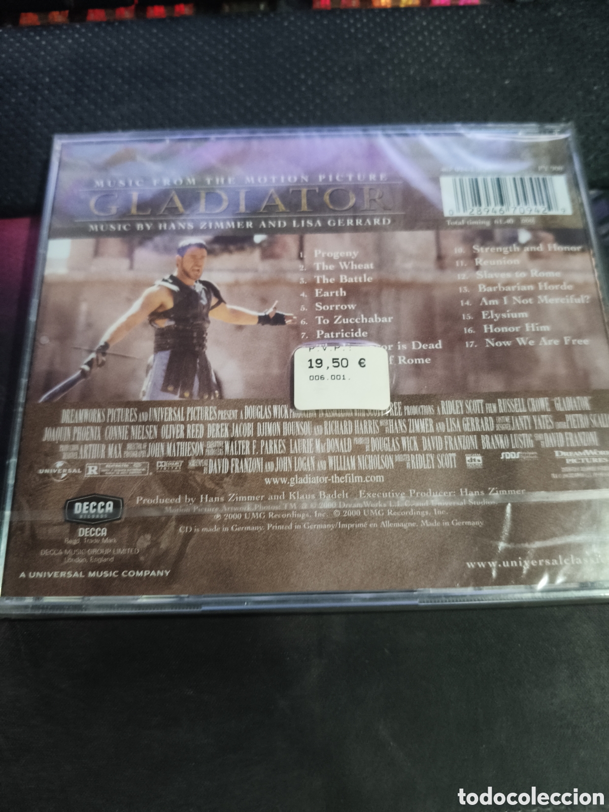 CDs de m&uacute;sica: Bso Gladiator Nuevo a estrenar -24 - Foto 2