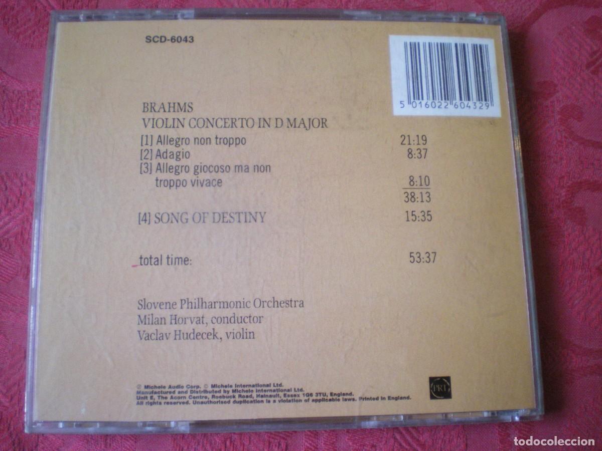 CDs de m&uacute;sica: BRAHMS. VIOLIN COCERTO IN D MAJOR. - Foto 3