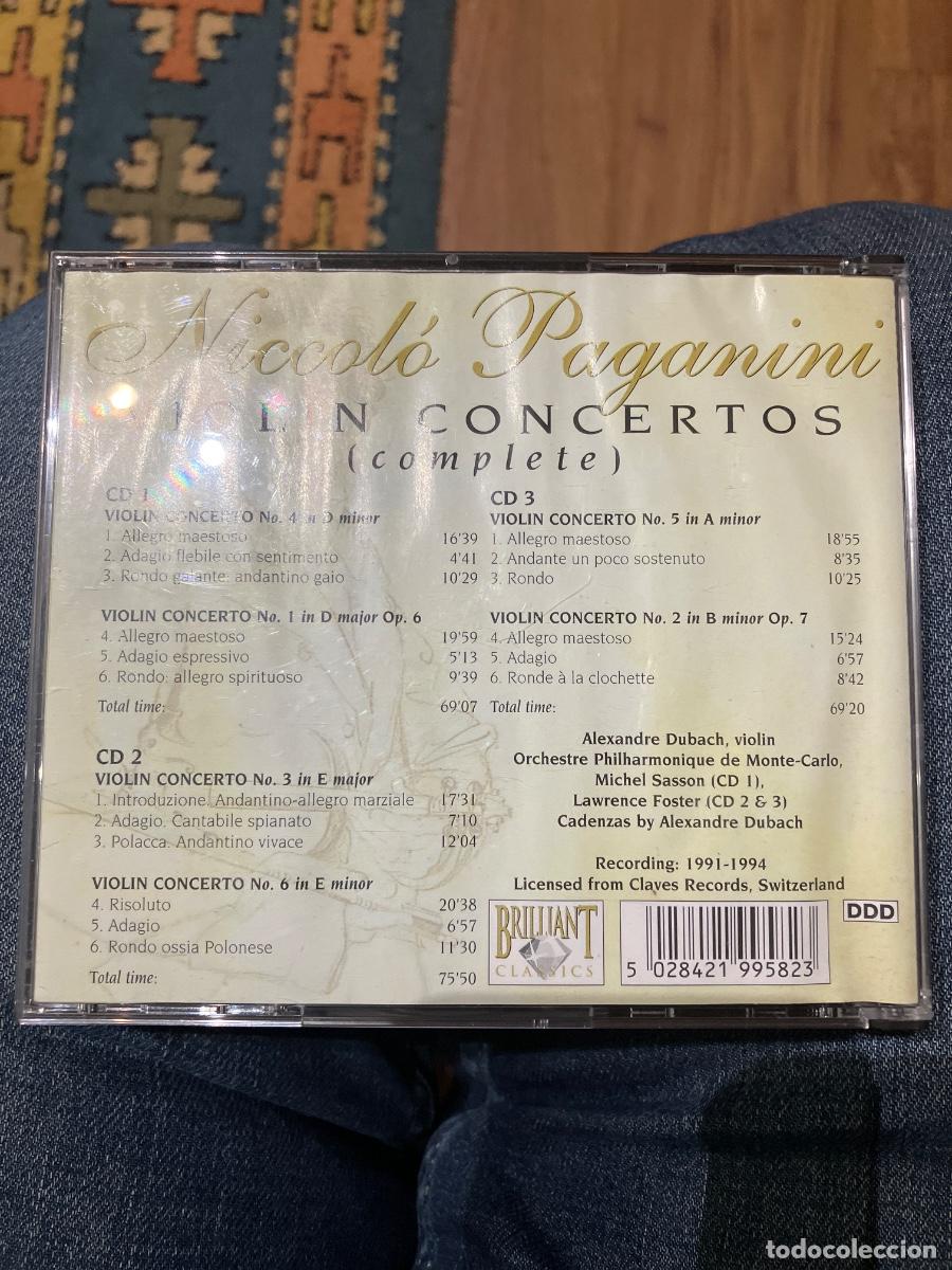 CDs de m&uacute;sica: PAGANINI - VIOLIN CONCERTOS (COMPLETE) - 3 CD - Foto 2