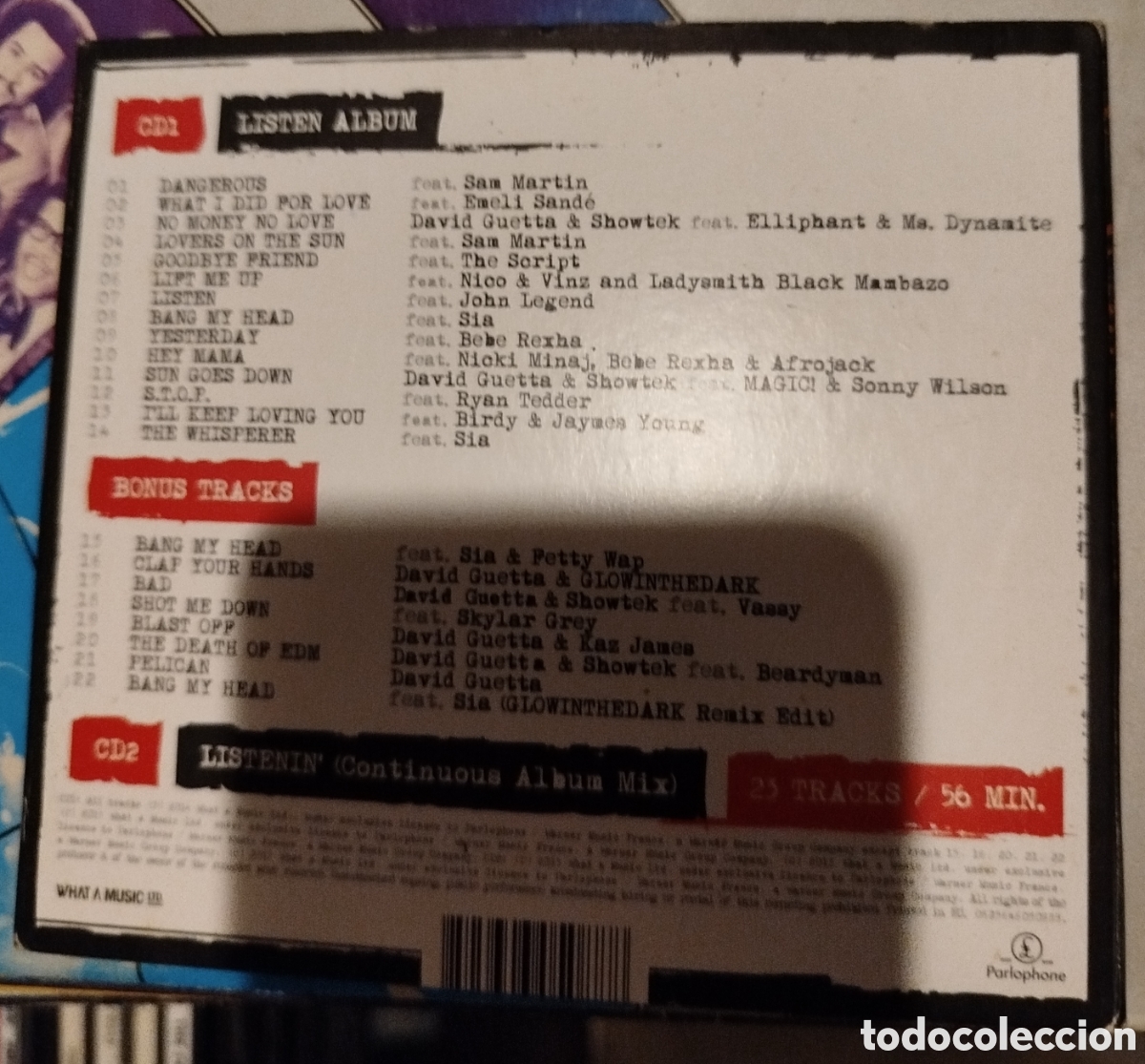 CDs de m&uacute;sica: David Guetta - listen again. Cd + DVD y libreto - Foto 2