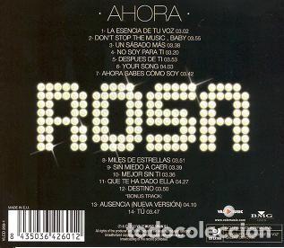 CDs de m&uacute;sica: Rosa &lrm;&ndash; Ahora - CD &Aacute;LBUM - Foto 2