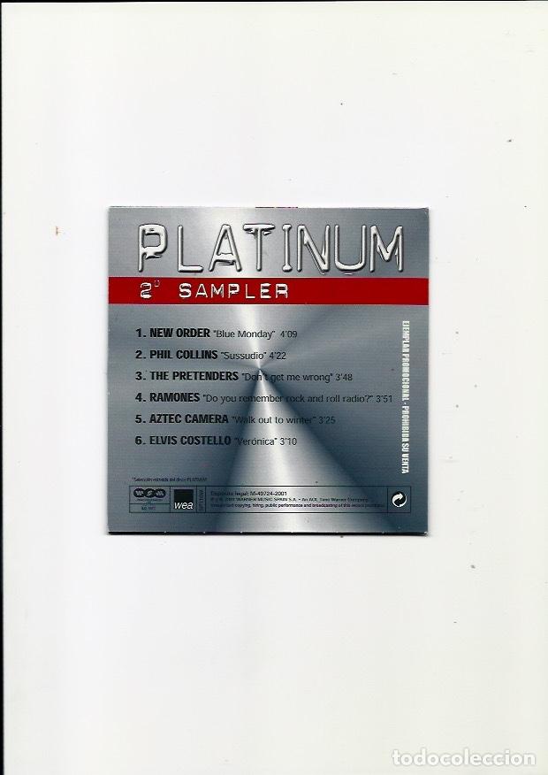 CDs de m&uacute;sica: PLATINUM. The best hits selection -- Sampler (2 cds 2001) - Foto 2