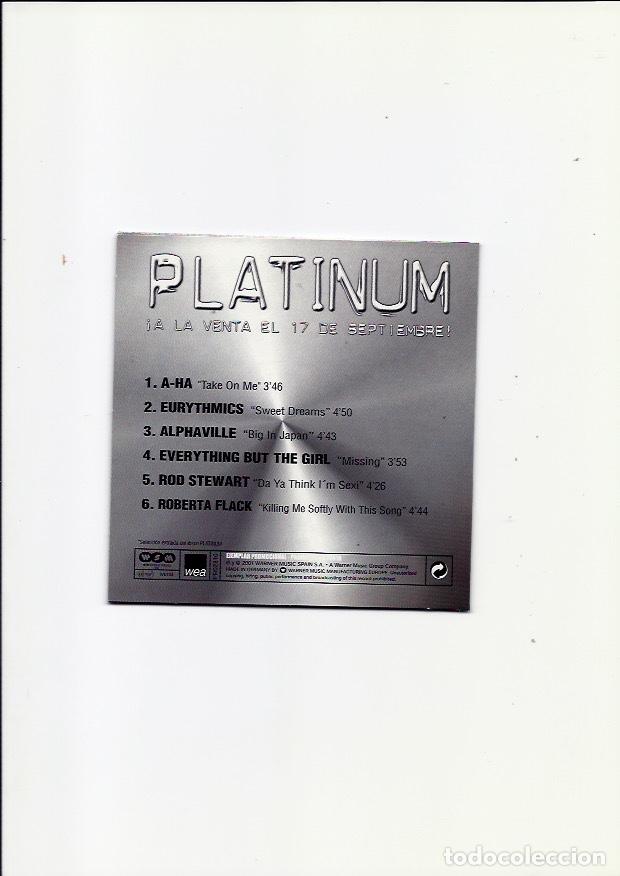 CDs de m&uacute;sica: PLATINUM. The best hits selection -- Sampler (2 cds 2001) - Foto 3