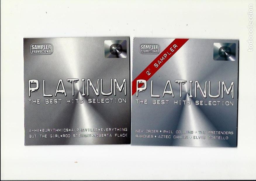 CDs de m&uacute;sica: PLATINUM. The best hits selection -- Sampler (2 cds 2001) - Foto 1