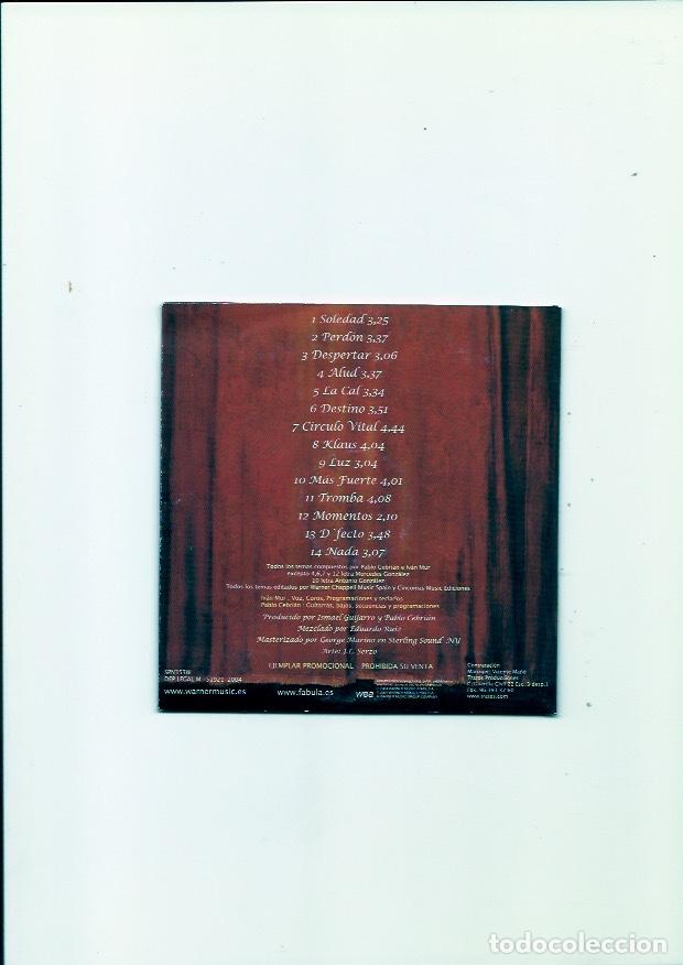 CDs de m&uacute;sica: FABULA. Circulo vital. Perd&oacute;n (2 cds) - Foto 3