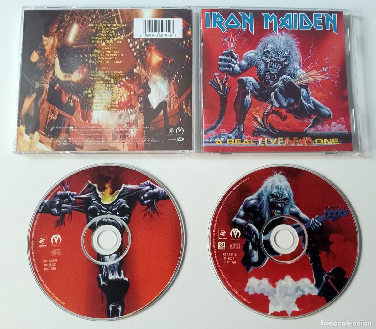 CDs de m&uacute;sica: DOBLE CD IRON MAIDEN - A REAL LIVE DEAD ONE - Foto 2