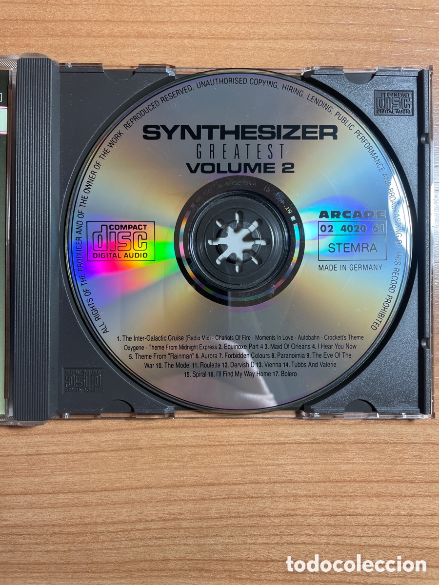CDs de m&uacute;sica: CD Synthesizer Greatest Volume 2 Ed Starink - Foto 3