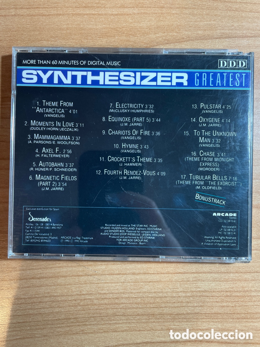 CDs de m&uacute;sica: CD Synthesizer Greatest Ed Starink - Foto 4