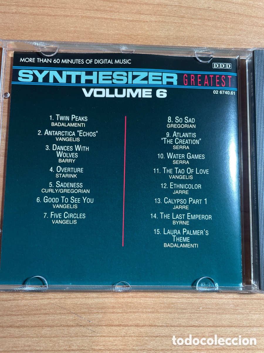 CDs de m&uacute;sica: CD Synthesizer Greatest 6 Ed Starink - Foto 2