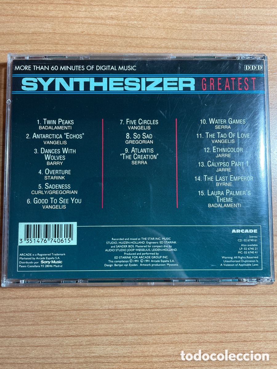 CDs de m&uacute;sica: CD Synthesizer Greatest 6 Ed Starink - Foto 4