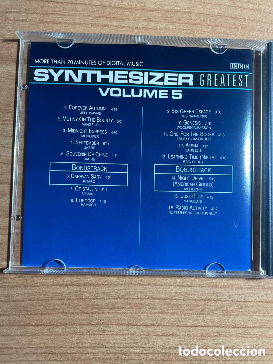 CDs de m&uacute;sica: CD Synthesizer Greatest 5 Ed Starink - Foto 2