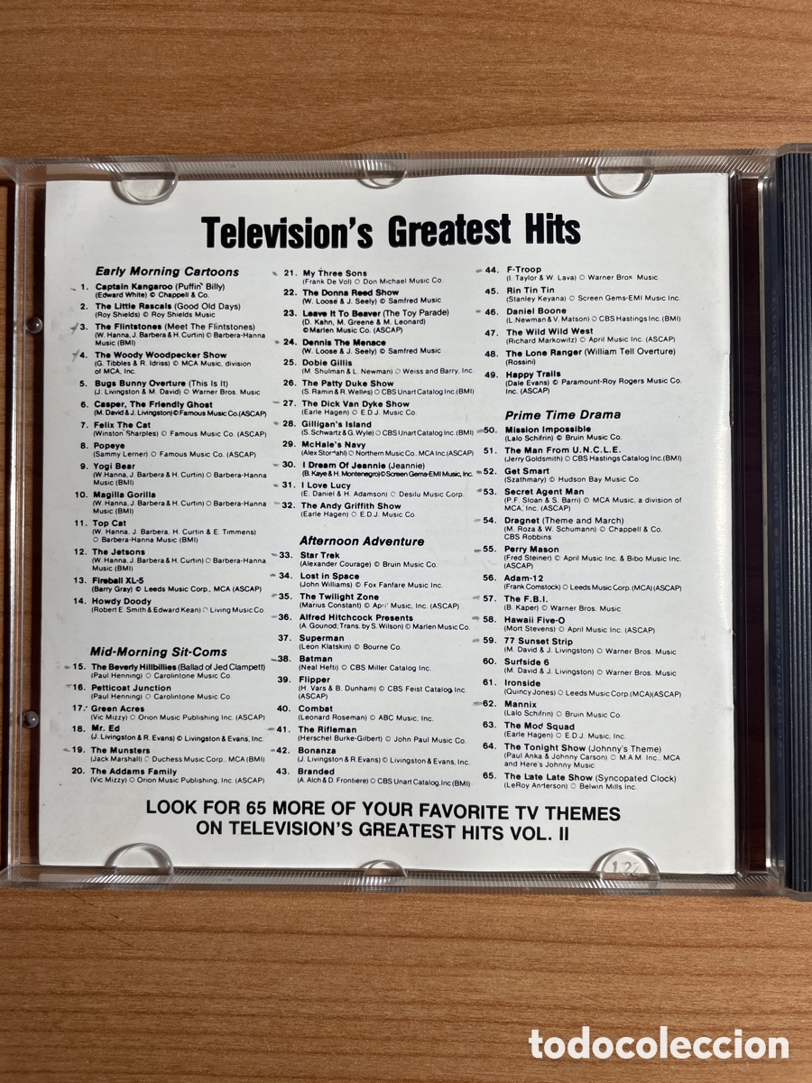 CDs de m&uacute;sica: CD Television&rsquo;s Greatest Hits - Foto 2