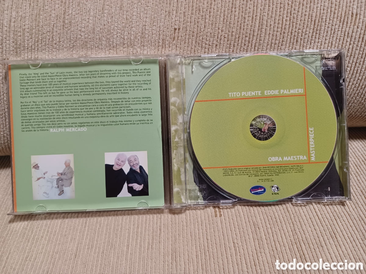 CDs de m&uacute;sica: Cd masterpiece obra maestra - Foto 2
