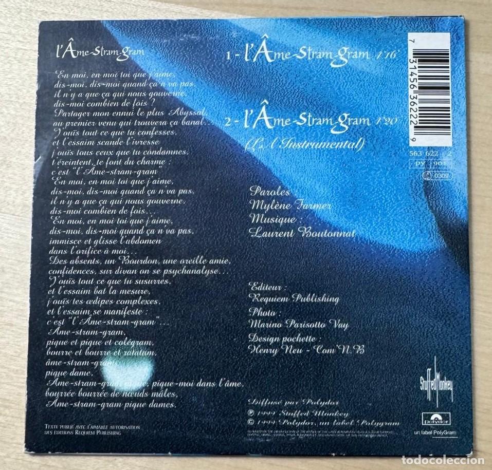 CDs de m&uacute;sica: Mylene Farmer L&Acirc;me-stram-gram Maxi CD - Foto 2