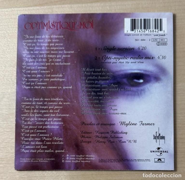 CDs de m&uacute;sica: Mylene Farmer Optimistique-Moi CD - Foto 3
