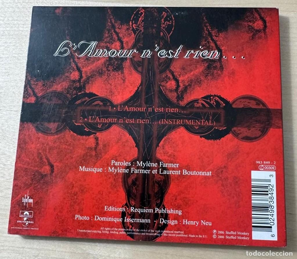 CDs de m&uacute;sica: Mylene Farmer LAmour NEst Rien... CD - Foto 2