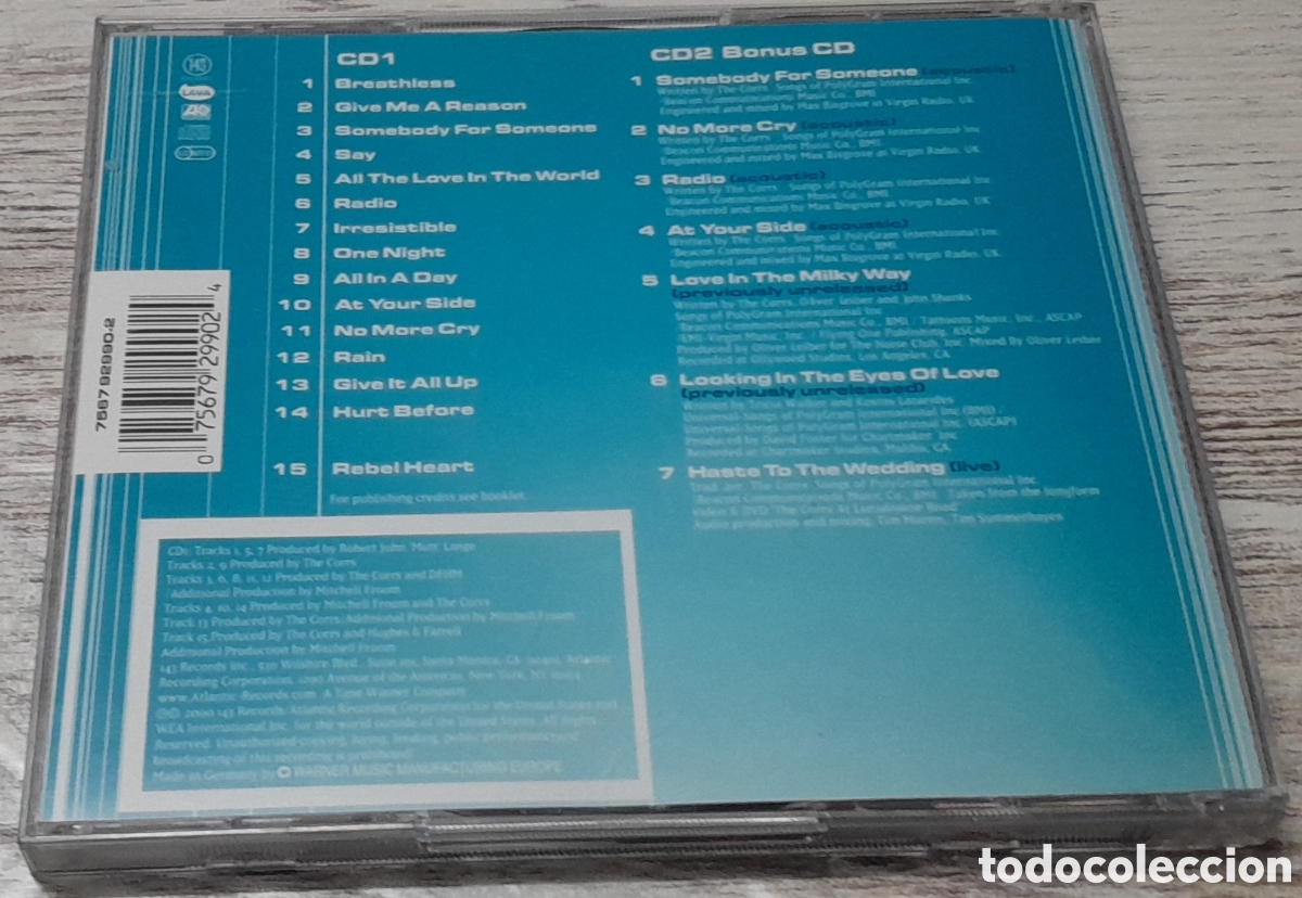 CDs de m&uacute;sica: THE CORRS - IN BLUE - SPECIAL EDITION - 2 CD - Foto 2