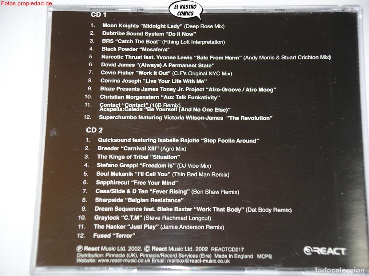 CDs de m&uacute;sica: Danny Tenaglia, Back To Basics Presents, doble, 2 CD React, 2002, excelente estado - Foto 4